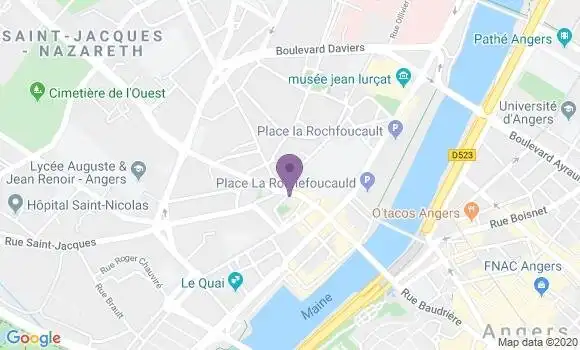 Localisation BNP Paribas Agence d