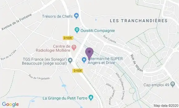 Localisation BNP Paribas Agence d