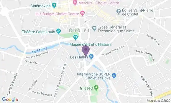 Localisation BNP Paribas Agence de Cholet Parc des Sports