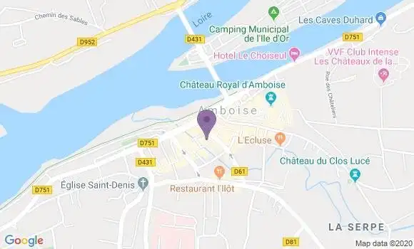 Localisation BNP Paribas Agence d