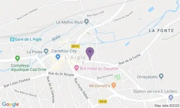 Localisation BNP Paribas Agence de L