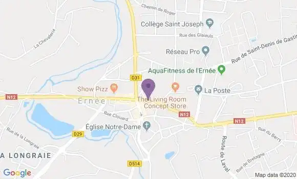 Localisation BNP Paribas Agence d