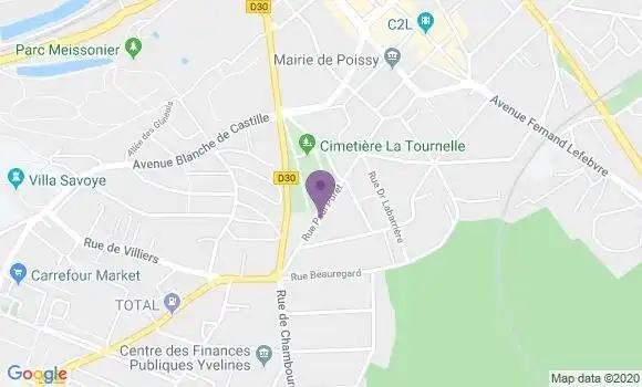 Localisation LCL Agence de Poissy Beauregard