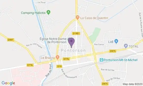 Localisation BNP Paribas Agence de Pontorson Mont Saint Michel