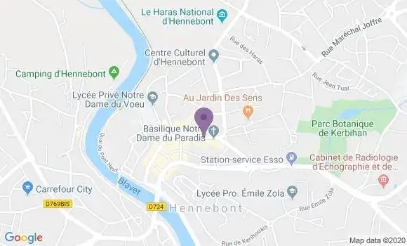 Localisation BNP Paribas Agence d