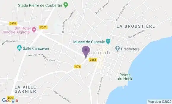 Localisation BNP Paribas Agence de Cancale