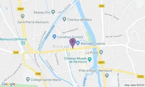 Localisation LCL Agence de Nemours