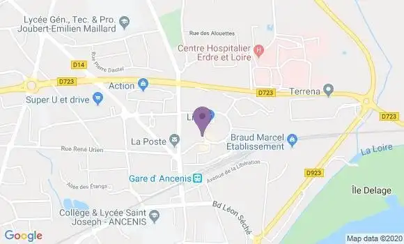Localisation BNP Paribas Agence d