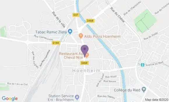 Localisation BNP Paribas Agence d