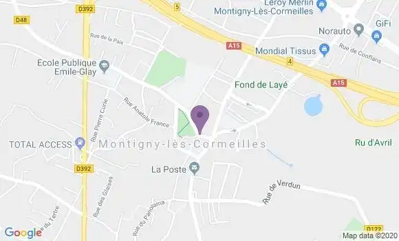 Localisation LCL Agence de Montigny les Cormeilles