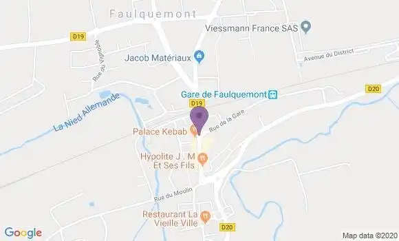 Localisation BNP Paribas Agence de Faulquemont