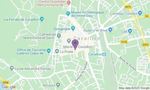 Localisation LCL Agence de Cavaillon