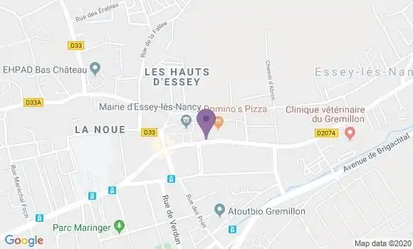 Localisation BNP Paribas Agence d