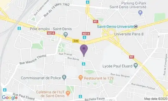 Localisation LCL Agence de Saint Denis Place Leclerc