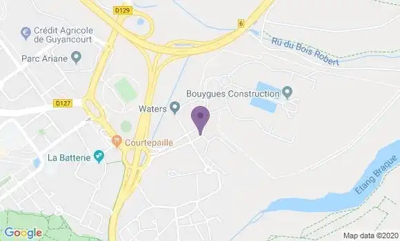 Localisation LCL Agence de Guyancourt Challenger