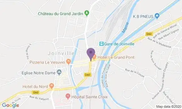 Localisation BNP Paribas Agence de Joinville