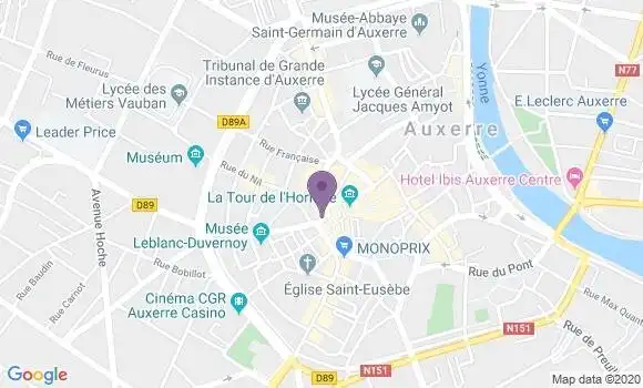 Localisation LCL Agence d