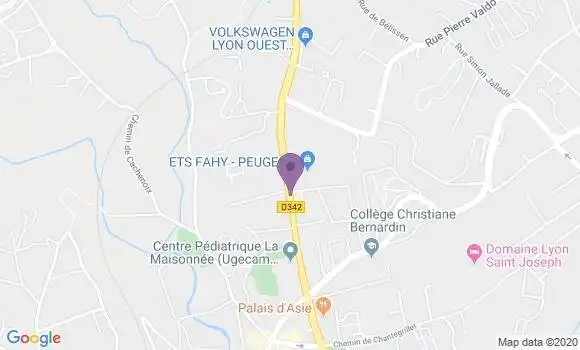 Localisation LCL Agence de Francheville