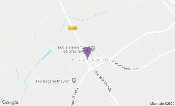 Localisation BNP Paribas Agence de Gray