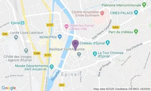 Localisation BNP Paribas Agence d