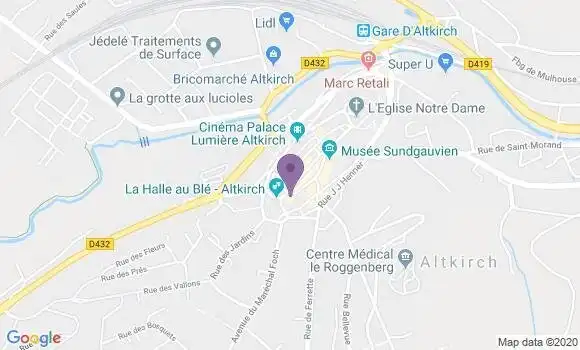 Localisation BNP Paribas Agence d