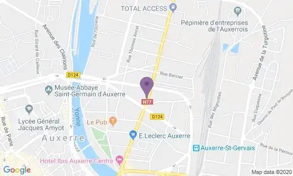 Localisation BNP Paribas Agence d