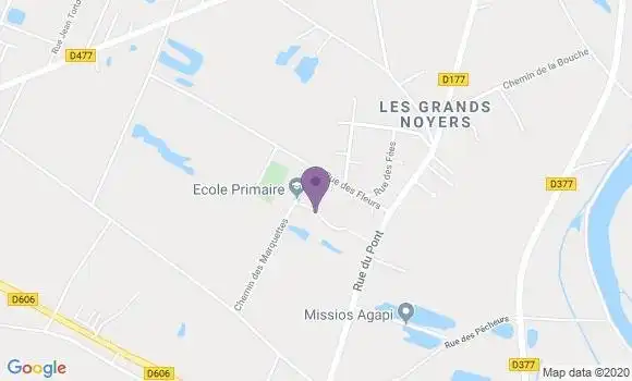 Localisation BNP Paribas Agence de Migennes