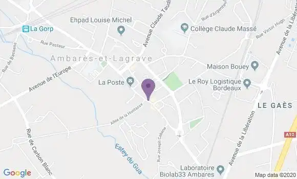 Localisation BNP Paribas Agence d