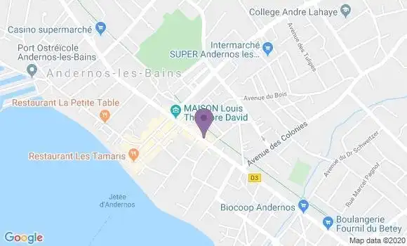 Localisation BNP Paribas Agence d