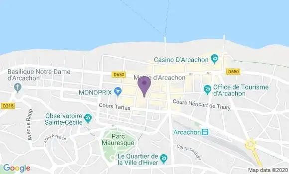 Localisation BNP Paribas Agence d