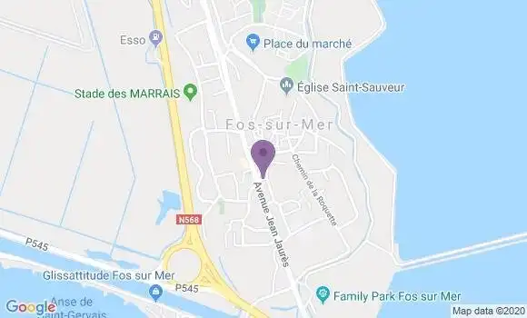 Localisation Société Générale Agence de Fos sur Mer