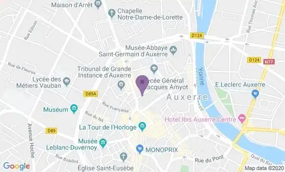 Localisation LCL Agence d
