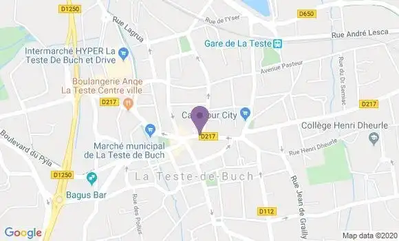 Localisation BNP Paribas Agence de La Teste de Buch