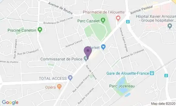Localisation BNP Paribas Agence de Pessac France