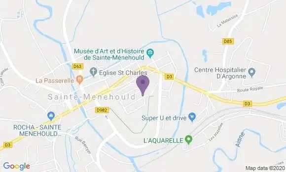 Localisation LCL Agence de Sainte Ménéhould