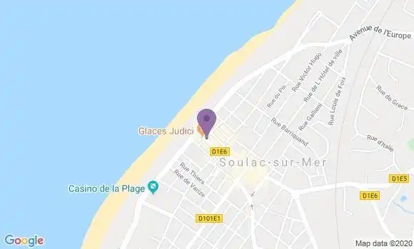 Localisation BNP Paribas Agence de Soulac sur Mer