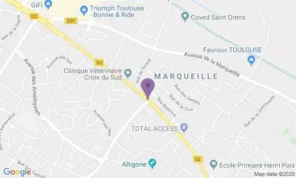 Localisation BNP Paribas Agence de Saint Orens de Gameville Centre Commercial