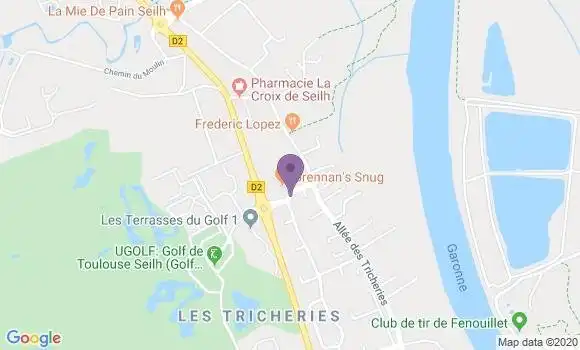 Localisation BNP Paribas Agence de Seilh
