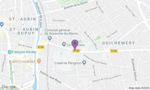 Localisation BNP Paribas Agence de Toulouse Camille Pujol