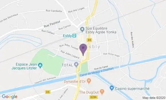 Localisation BNP Paribas Agence d