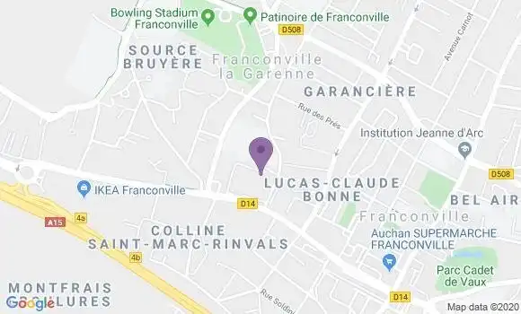Localisation LCL Agence de Franconville la Garenne Résidence Moulin