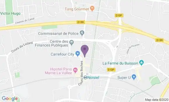 Localisation BNP Paribas Agence de Noisiel le Luzard