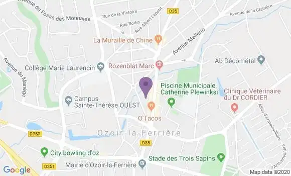 Localisation BNP Paribas Agence d