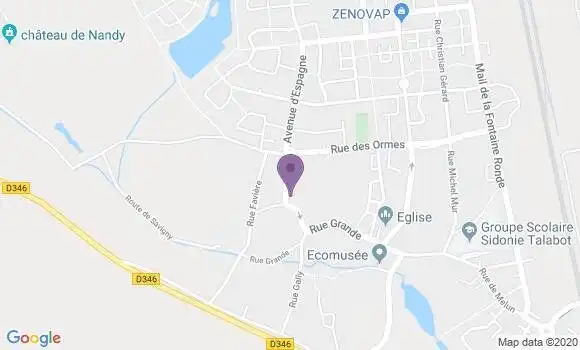 Localisation BNP Paribas Agence de Savigny le Temple