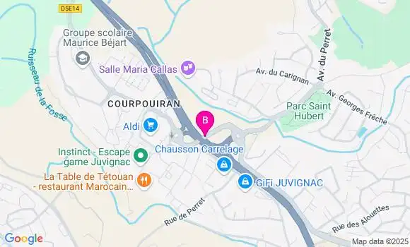 Localisation LCL Agence de Juvignac