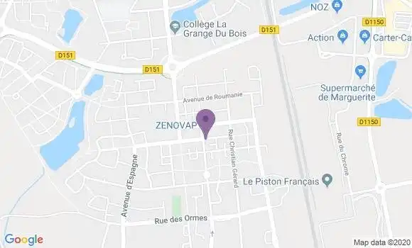 Localisation BNP Paribas Agence de Savigny le Temple Montblanc