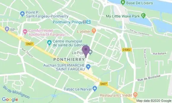 Localisation BNP Paribas Agence de Saint Fargeau Ponthierry