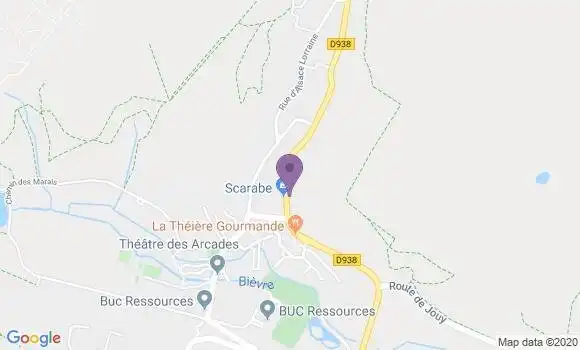 Localisation BNP Paribas Agence de Buc