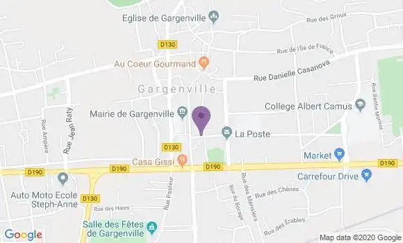 Localisation BNP Paribas Agence de Gargenville