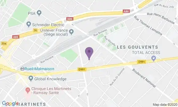 Localisation BNP Paribas Agence de La Celle Saint Cloud les Gressets